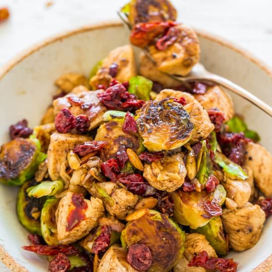 Balsamic Chicken & Brussels Sprouts