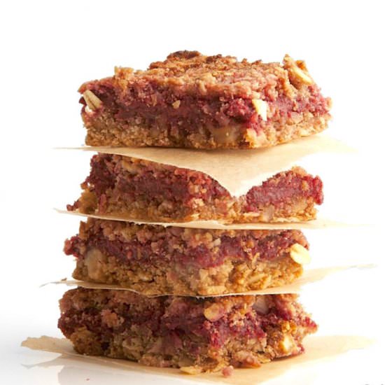 Raspberry Hazelnut Bars