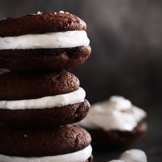 Chocolate Marshmallow Whoopie Pies