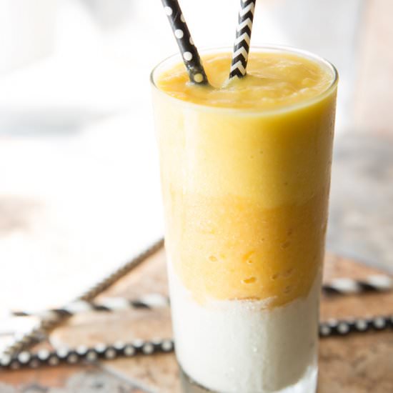 Candy Corn Layered Smoothie