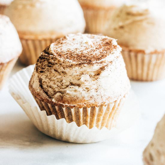 Spice Cupcakes with Chai Frosting