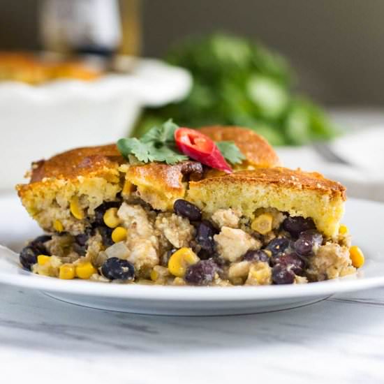 Easy Chicken Tamale Pie