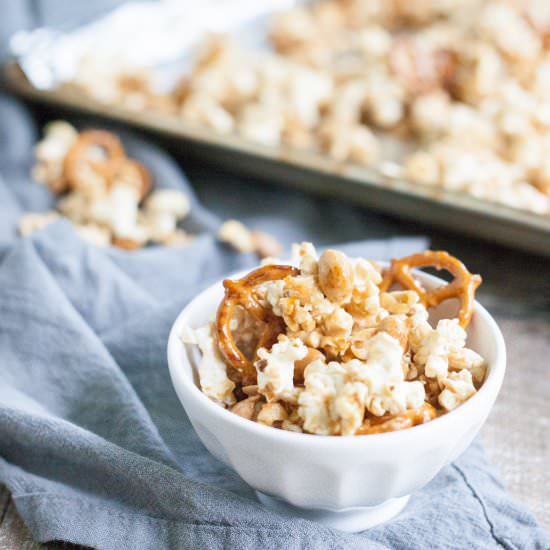 Bourbon and Honey Caramel Corn