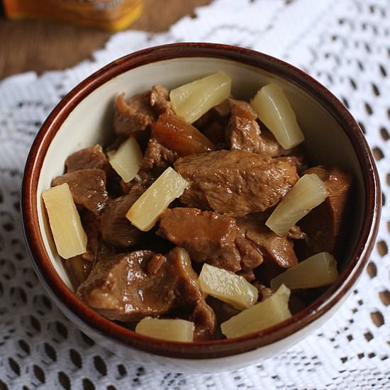 Filipino Pork Adobo with Pineapple