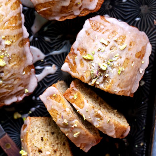 Brown Butter Pistachio Tea Cakes