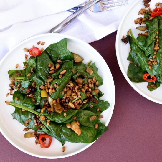 Warm Spinach Salad