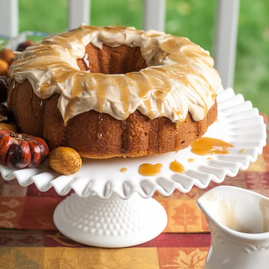 Salted Caramel Pumpkin Cake