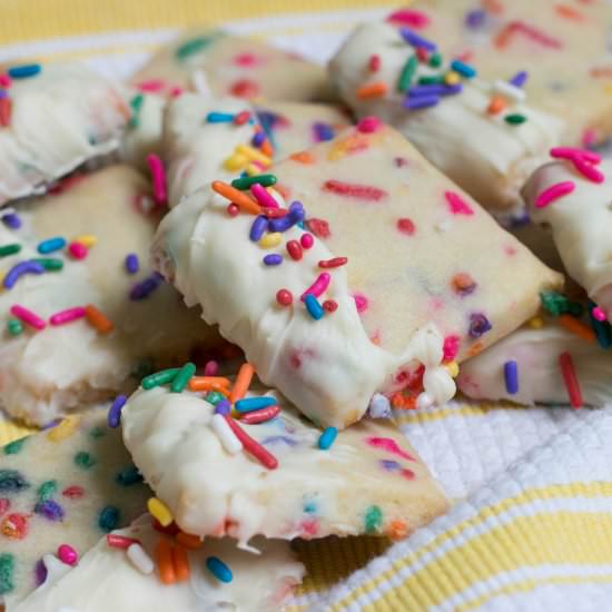 Rainbow Shortbread Cookies