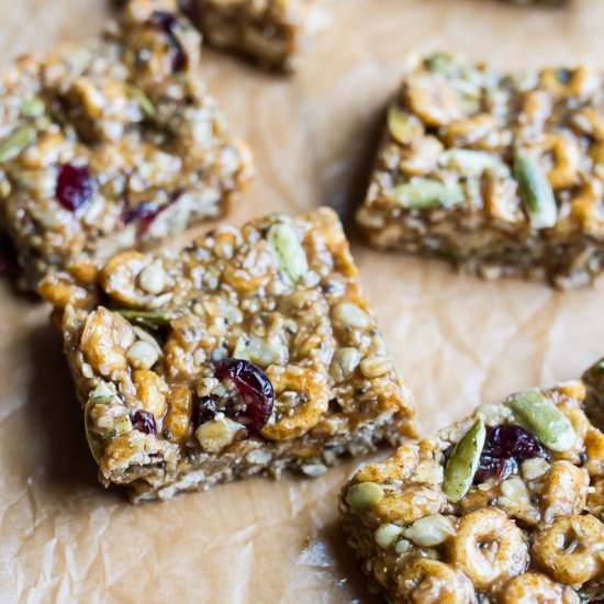 Pumpkin Spice Cereal Squares