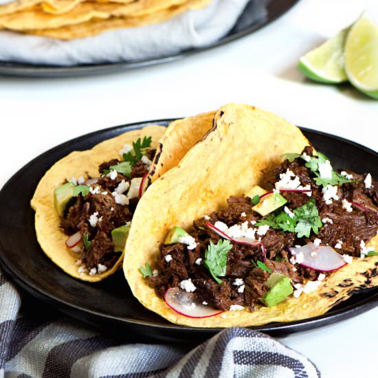 Mole Beef Tacos