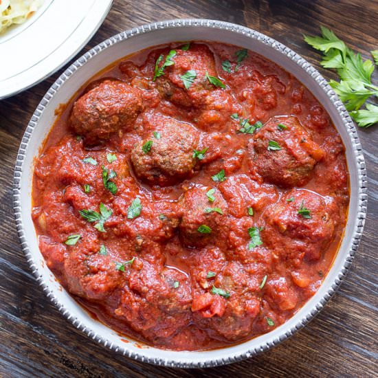 Paleo Slow Cooker Meatballs