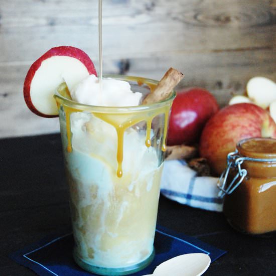 Caramel Apple Cider Affogato