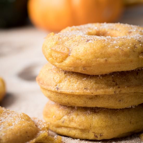 Vegan Homemade Pumpkin Donuts
