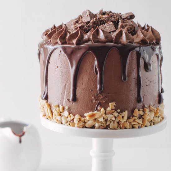 Crack Brownie Layer Cake