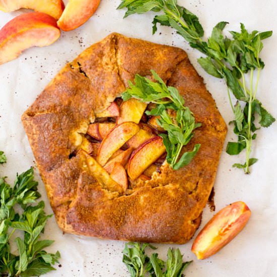 Paleo Peach Galette