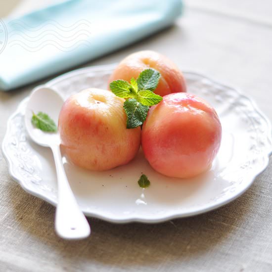 Poached Peaches