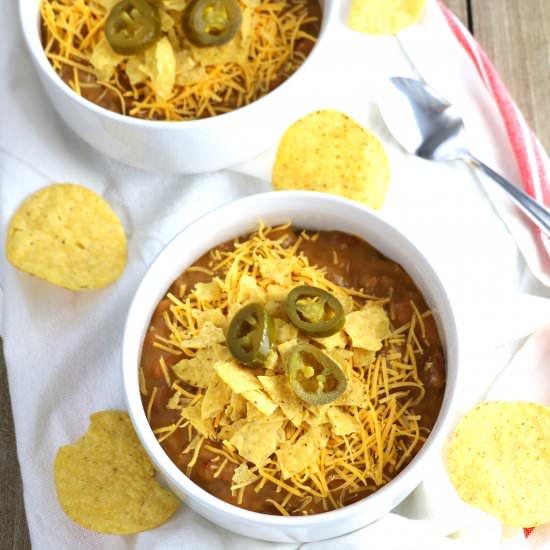 Slow Cooker Cheesy Nacho Soup