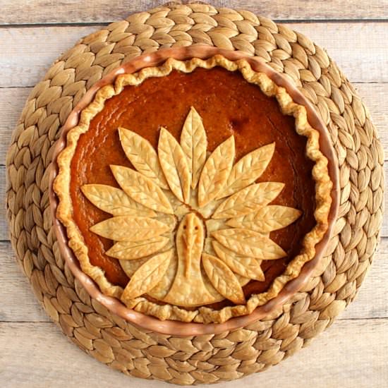 Turkey Crust Pumpkin Pie