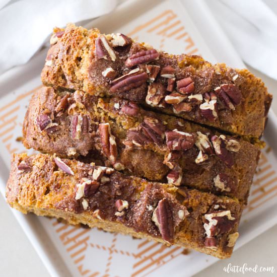 Pumpkin Pecan Banana Bread