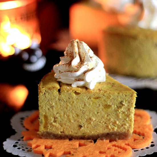 Halloween Kabocha Cheesecake