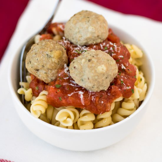 Tomato Sauce & Turkey Meatballs