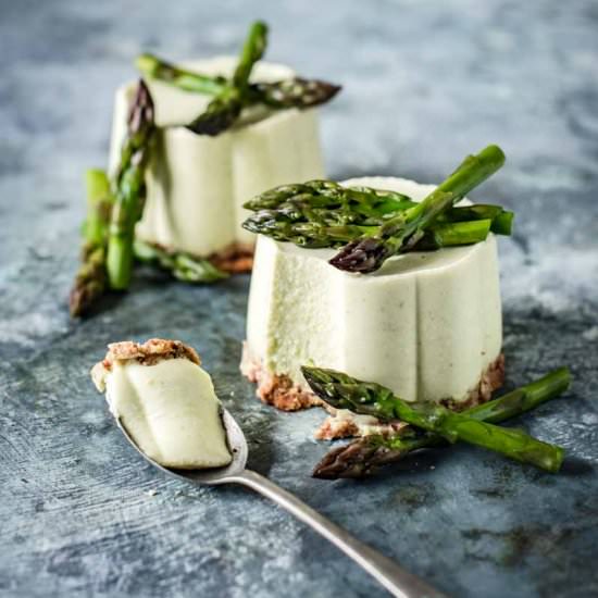 Asparagus and Ricotta Panna Cotta