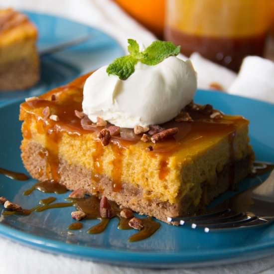SALTED CARAMEL PUMPKIN GOOEY CAKE