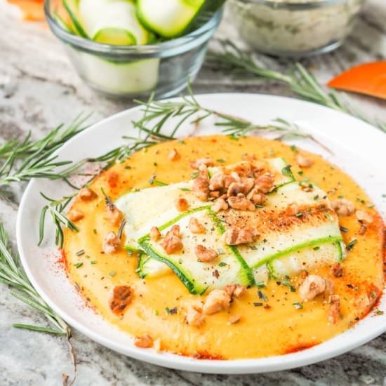 Vegan Ricotta Zucchini Ravioli