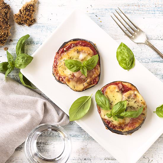 Eggplant pizza
