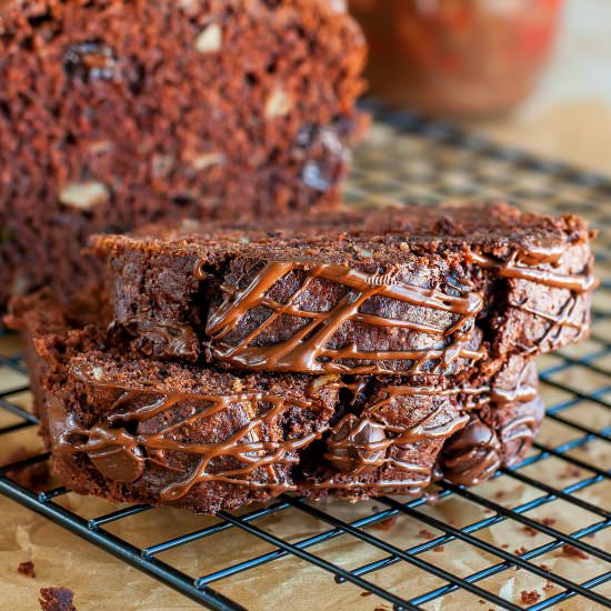 Chocolate Zucchini Banana Bread