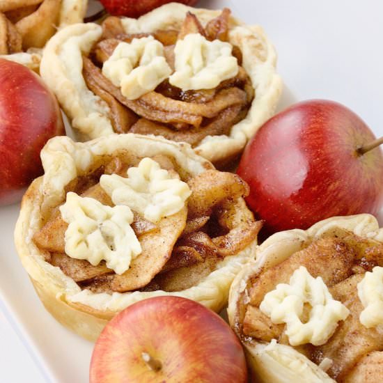 Puff Pastry Fried Apple Tarts