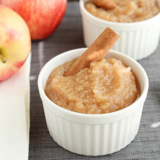 Homemade Cinnamon-Ginger Applesauce