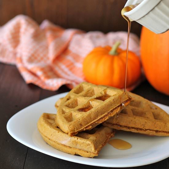 Pumpkin Spice Waffles
