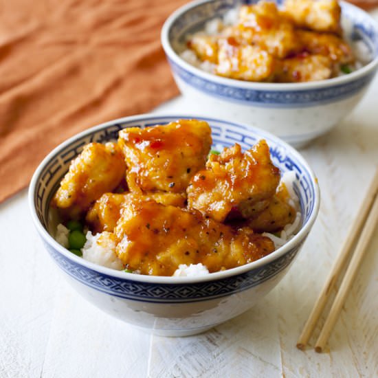 Chinese Orange Chicken & Rice