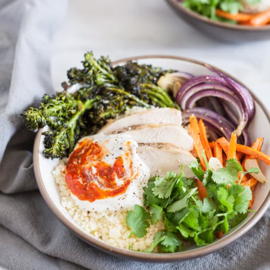 Moroccan Chicken Couscous Bowls