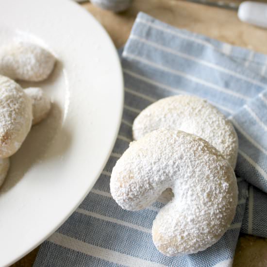 Almond Crescent Cookies