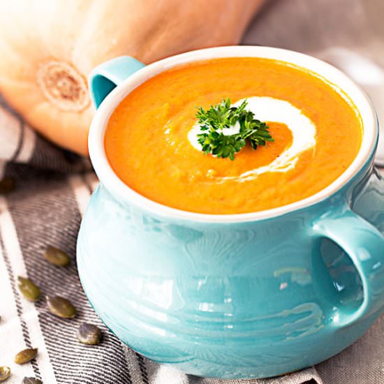 Easy Pumpkin Soup With Coconut Milk