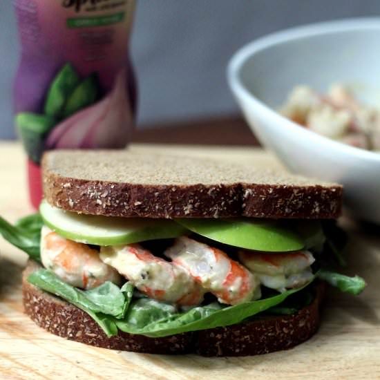 Garlic Herb Shrimp Sandwich