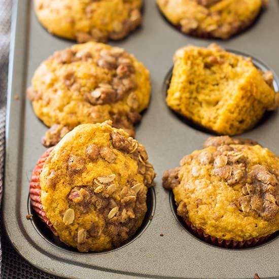 Pumpkin Streusel Muffins