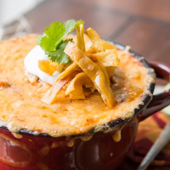 Honey Lime Chicken Enchiladas Soup