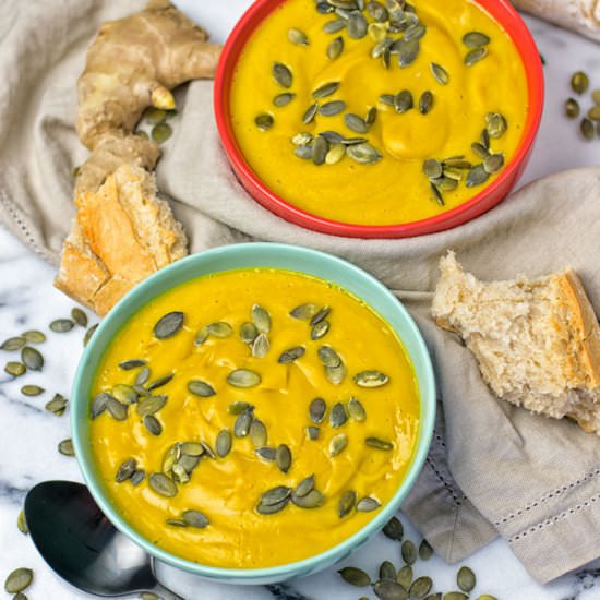 Chestnut Ginger Pumpkin Soup
