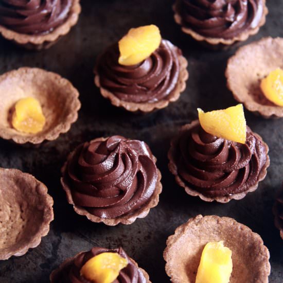 Passionfruit Chocolate Tartlets