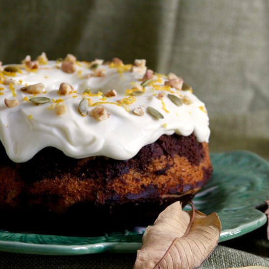 Pumpkin Chocolate Swirl Cake