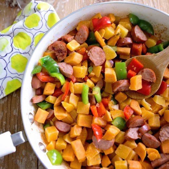 Sweet Potato Butternut Squash Hash