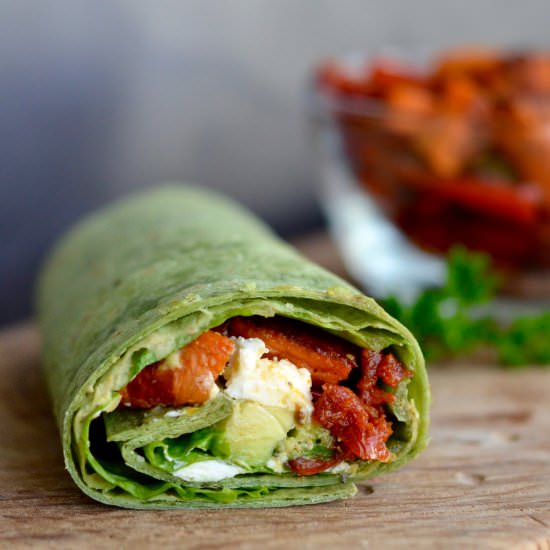 Balsamic Roasted Vegetable Wrap
