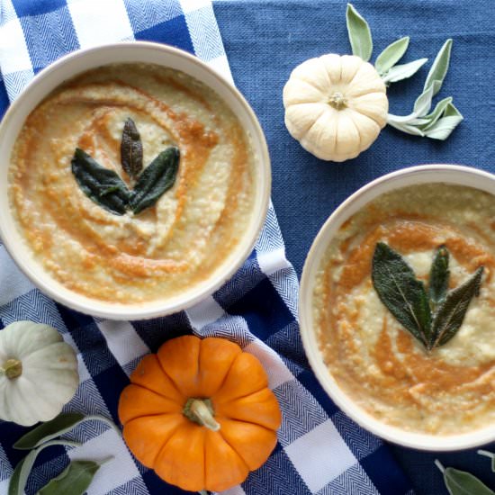 Roasted Parsnip Pumpkin Soup