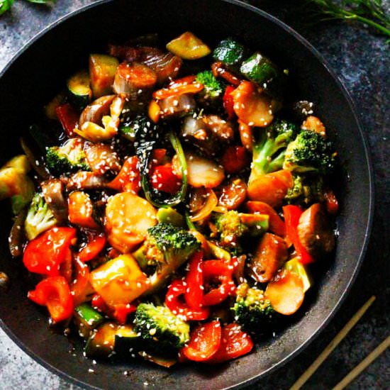 Ginger Veggie Stir Fry