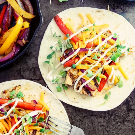 Grilled Chipotle + Lime Tofu Fajita