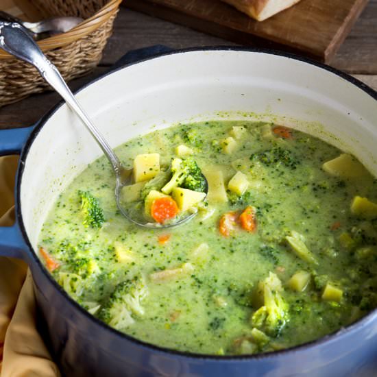 Broccoli Potato Cheese Soup