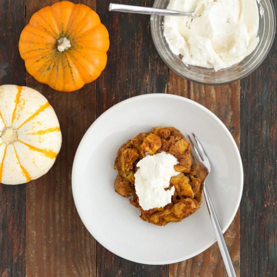 Pumpkin Bread Pudding